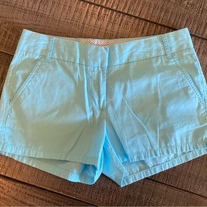 J. Crew turquoise shorts Size 4 EUC